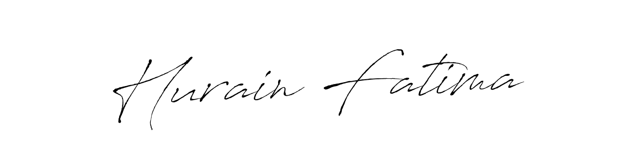 How to make Hurain Fatima name signature. Use Antro_Vectra style for creating short signs online. This is the latest handwritten sign. Hurain Fatima signature style 6 images and pictures png