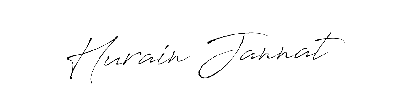 Design your own signature with our free online signature maker. With this signature software, you can create a handwritten (Antro_Vectra) signature for name Hurain Jannat. Hurain Jannat signature style 6 images and pictures png