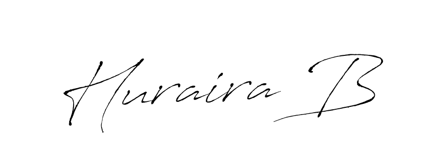 Make a beautiful signature design for name Huraira B. With this signature (Antro_Vectra) style, you can create a handwritten signature for free. Huraira B signature style 6 images and pictures png