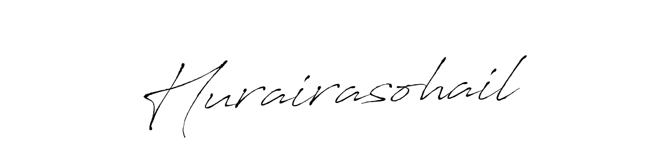 Design your own signature with our free online signature maker. With this signature software, you can create a handwritten (Antro_Vectra) signature for name Hurairasohail. Hurairasohail signature style 6 images and pictures png