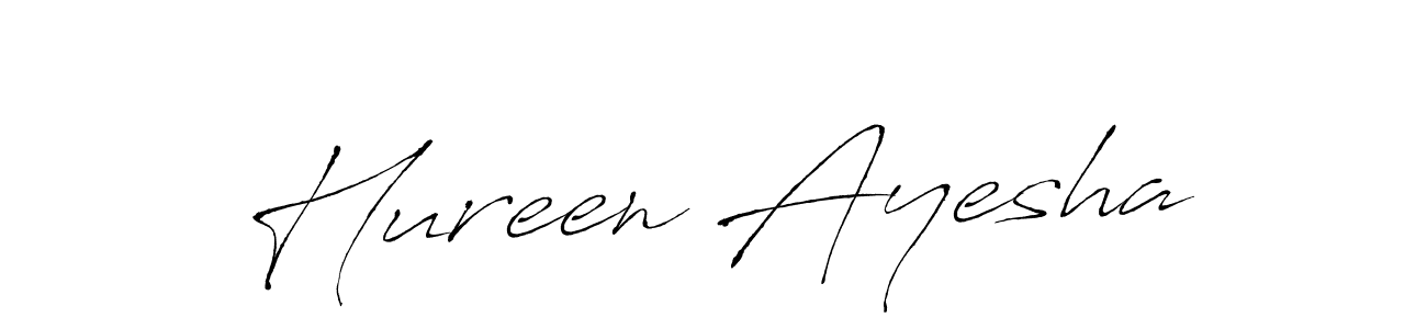 Antro_Vectra is a professional signature style that is perfect for those who want to add a touch of class to their signature. It is also a great choice for those who want to make their signature more unique. Get Hureen Ayesha name to fancy signature for free. Hureen Ayesha signature style 6 images and pictures png