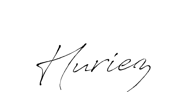 Use a signature maker to create a handwritten signature online. With this signature software, you can design (Antro_Vectra) your own signature for name Huriez. Huriez signature style 6 images and pictures png