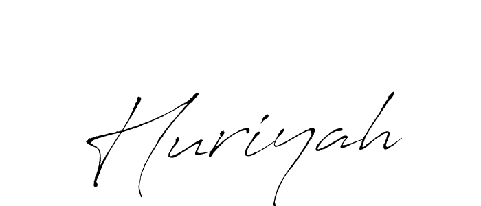 Create a beautiful signature design for name Huriyah. With this signature (Antro_Vectra) fonts, you can make a handwritten signature for free. Huriyah signature style 6 images and pictures png