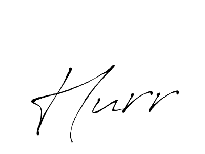 How to make Hurr signature? Antro_Vectra is a professional autograph style. Create handwritten signature for Hurr name. Hurr signature style 6 images and pictures png