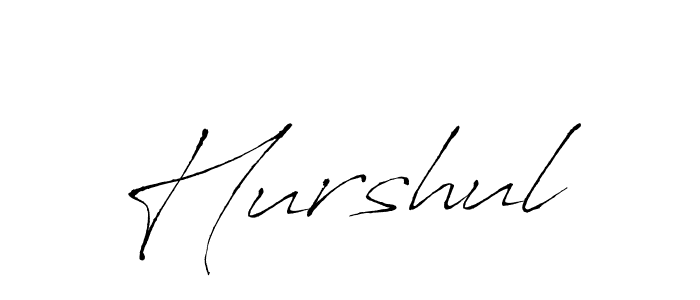 The best way (Antro_Vectra) to make a short signature is to pick only two or three words in your name. The name Hurshul include a total of six letters. For converting this name. Hurshul signature style 6 images and pictures png