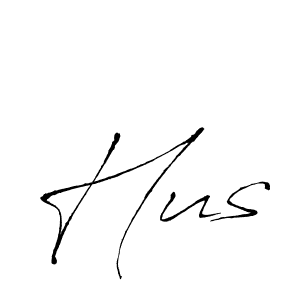 Use a signature maker to create a handwritten signature online. With this signature software, you can design (Antro_Vectra) your own signature for name Hus. Hus signature style 6 images and pictures png