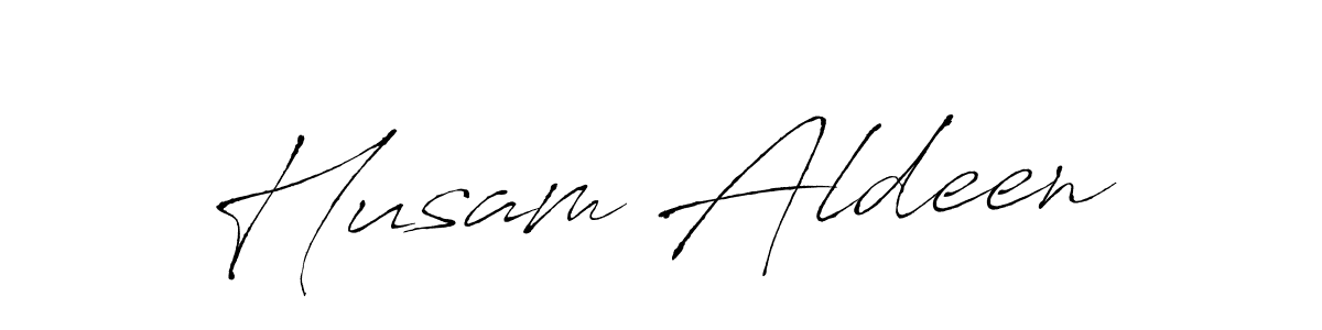 Create a beautiful signature design for name Husam Aldeen. With this signature (Antro_Vectra) fonts, you can make a handwritten signature for free. Husam Aldeen signature style 6 images and pictures png