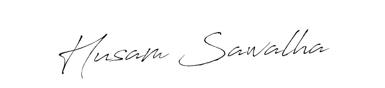 Antro_Vectra is a professional signature style that is perfect for those who want to add a touch of class to their signature. It is also a great choice for those who want to make their signature more unique. Get Husam Sawalha name to fancy signature for free. Husam Sawalha signature style 6 images and pictures png