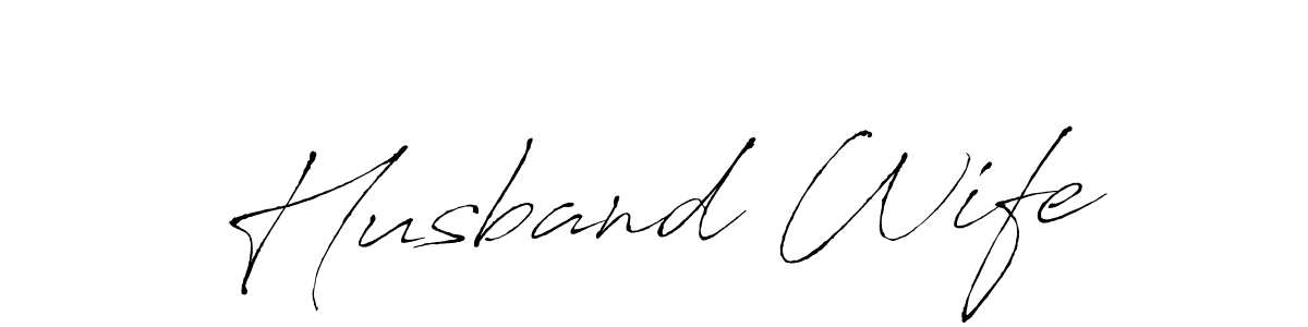 Husband Wife stylish signature style. Best Handwritten Sign (Antro_Vectra) for my name. Handwritten Signature Collection Ideas for my name Husband Wife. Husband Wife signature style 6 images and pictures png