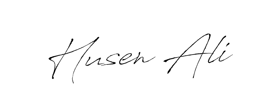 How to make Husen Ali name signature. Use Antro_Vectra style for creating short signs online. This is the latest handwritten sign. Husen Ali signature style 6 images and pictures png
