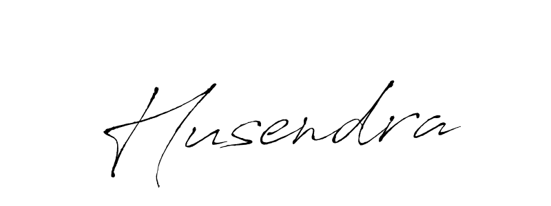 Create a beautiful signature design for name Husendra. With this signature (Antro_Vectra) fonts, you can make a handwritten signature for free. Husendra signature style 6 images and pictures png