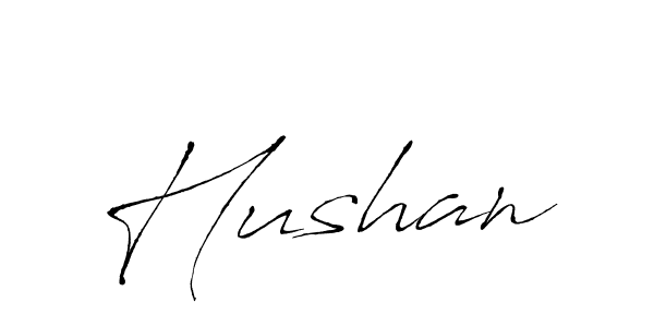 Use a signature maker to create a handwritten signature online. With this signature software, you can design (Antro_Vectra) your own signature for name Hushan. Hushan signature style 6 images and pictures png