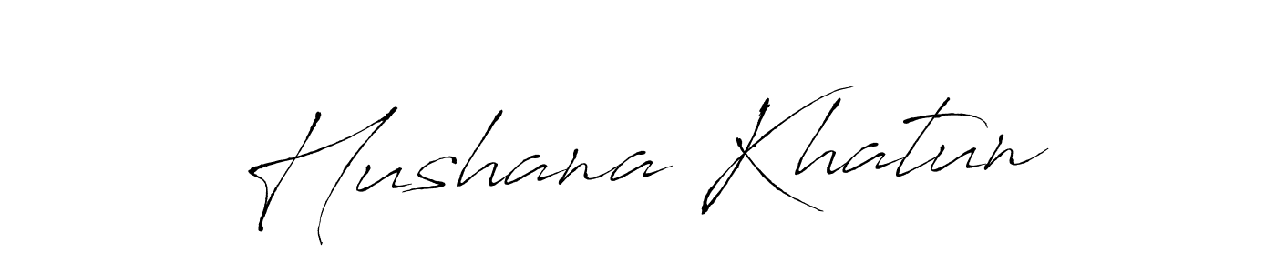 How to make Hushana Khatun name signature. Use Antro_Vectra style for creating short signs online. This is the latest handwritten sign. Hushana Khatun signature style 6 images and pictures png