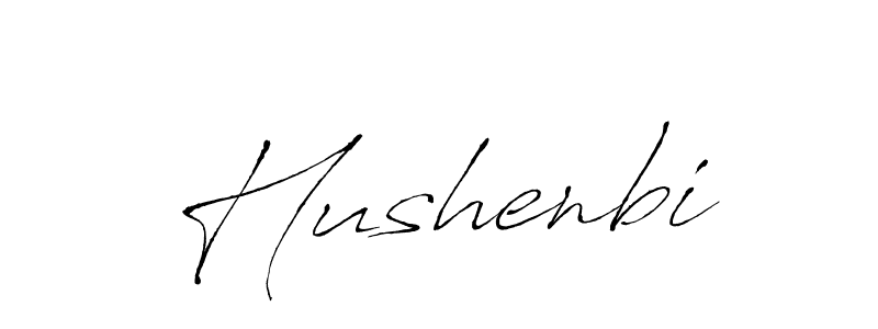 The best way (Antro_Vectra) to make a short signature is to pick only two or three words in your name. The name Hushenbi include a total of six letters. For converting this name. Hushenbi signature style 6 images and pictures png