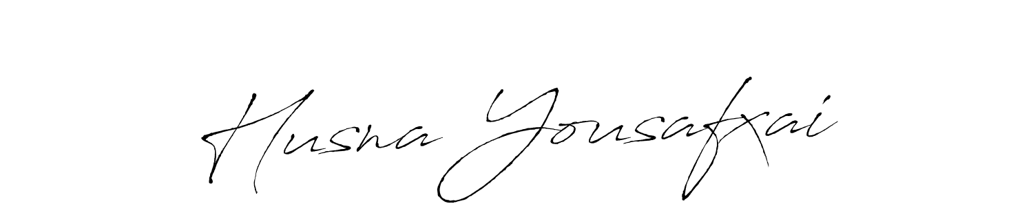 How to make Husna Yousafxai name signature. Use Antro_Vectra style for creating short signs online. This is the latest handwritten sign. Husna Yousafxai signature style 6 images and pictures png