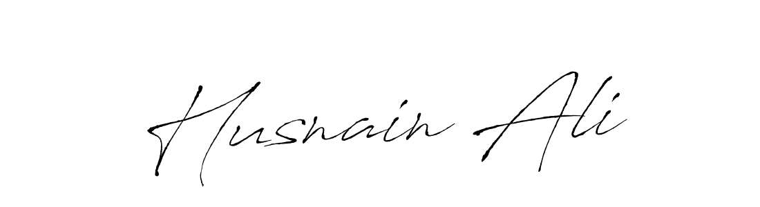 How to make Husnain Ali signature? Antro_Vectra is a professional autograph style. Create handwritten signature for Husnain Ali name. Husnain Ali signature style 6 images and pictures png