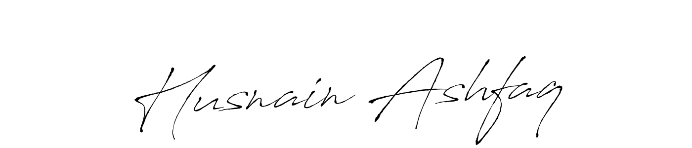 Design your own signature with our free online signature maker. With this signature software, you can create a handwritten (Antro_Vectra) signature for name Husnain Ashfaq. Husnain Ashfaq signature style 6 images and pictures png