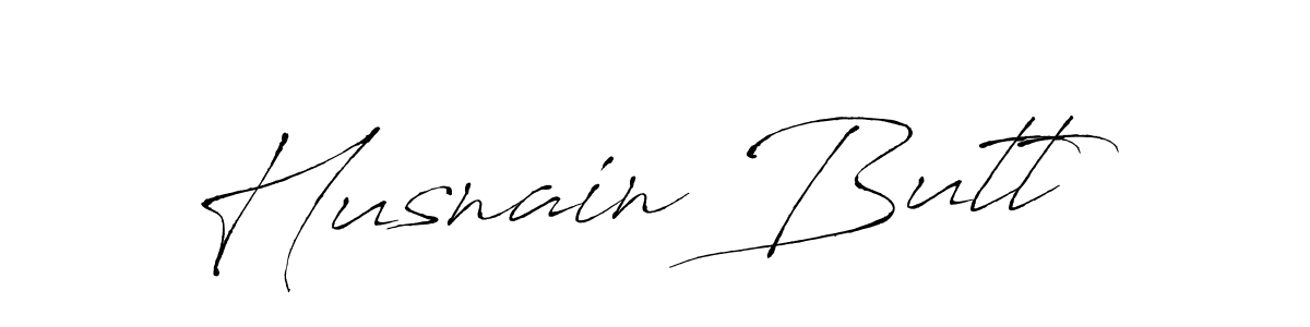 Also we have Husnain Butt name is the best signature style. Create professional handwritten signature collection using Antro_Vectra autograph style. Husnain Butt signature style 6 images and pictures png