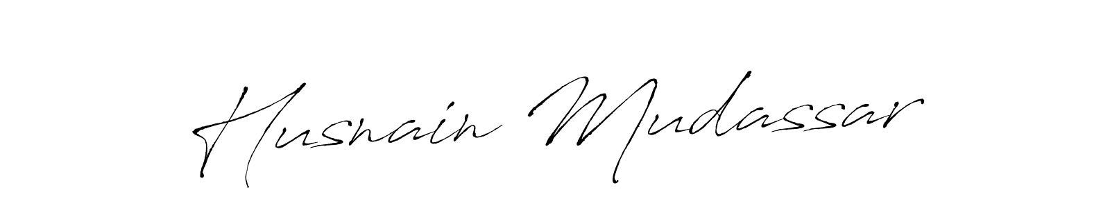 Also You can easily find your signature by using the search form. We will create Husnain Mudassar name handwritten signature images for you free of cost using Antro_Vectra sign style. Husnain Mudassar signature style 6 images and pictures png