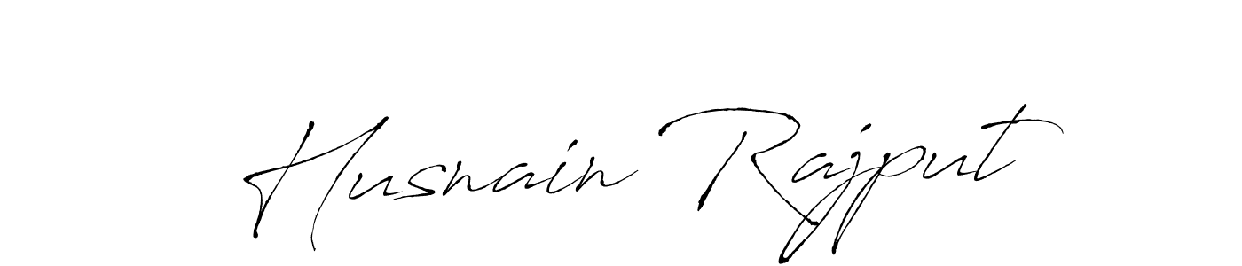Husnain Rajput stylish signature style. Best Handwritten Sign (Antro_Vectra) for my name. Handwritten Signature Collection Ideas for my name Husnain Rajput. Husnain Rajput signature style 6 images and pictures png
