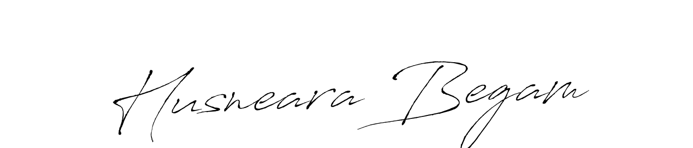Create a beautiful signature design for name Husneara Begam. With this signature (Antro_Vectra) fonts, you can make a handwritten signature for free. Husneara Begam signature style 6 images and pictures png