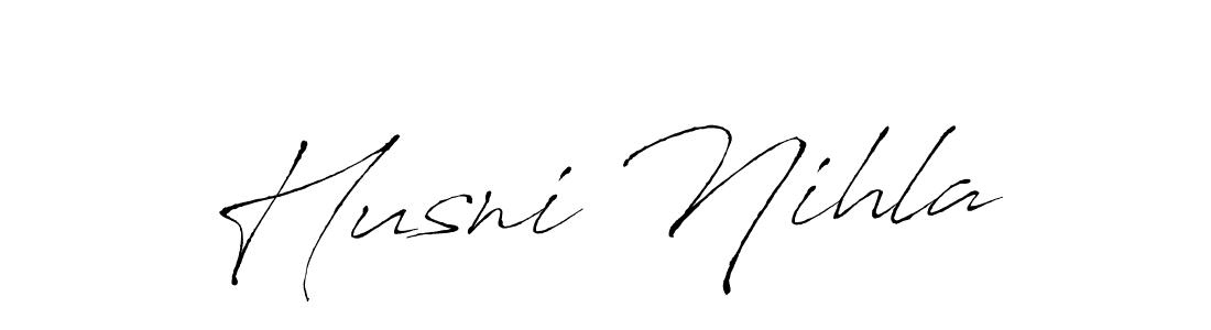 Make a beautiful signature design for name Husni Nihla. Use this online signature maker to create a handwritten signature for free. Husni Nihla signature style 6 images and pictures png