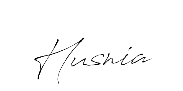 Make a beautiful signature design for name Husnia. With this signature (Antro_Vectra) style, you can create a handwritten signature for free. Husnia signature style 6 images and pictures png
