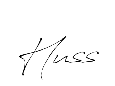 How to make Huss signature? Antro_Vectra is a professional autograph style. Create handwritten signature for Huss name. Huss signature style 6 images and pictures png