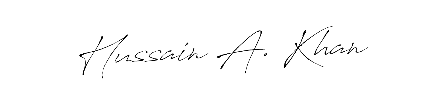 Use a signature maker to create a handwritten signature online. With this signature software, you can design (Antro_Vectra) your own signature for name Hussain A. Khan. Hussain A. Khan signature style 6 images and pictures png