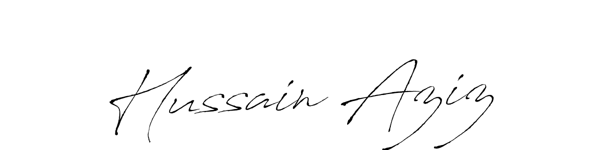 Antro_Vectra is a professional signature style that is perfect for those who want to add a touch of class to their signature. It is also a great choice for those who want to make their signature more unique. Get Hussain Aziz name to fancy signature for free. Hussain Aziz signature style 6 images and pictures png
