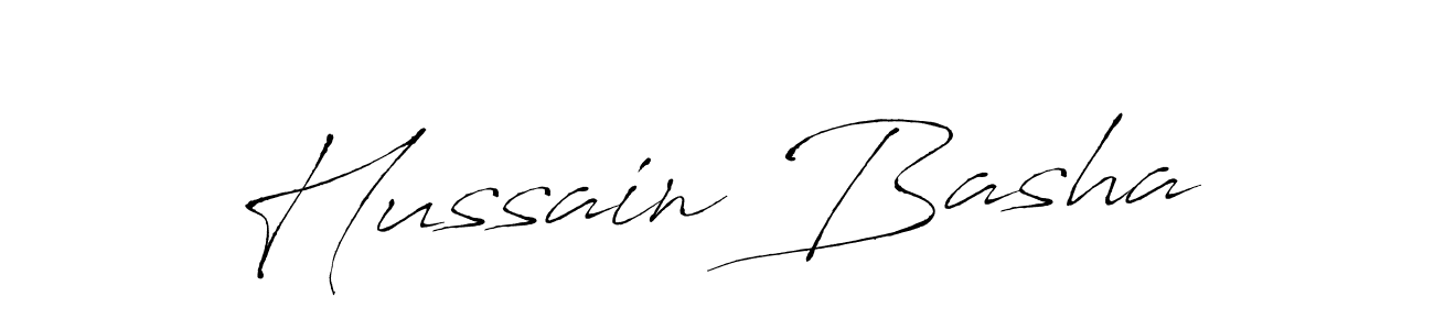 How to make Hussain Basha signature? Antro_Vectra is a professional autograph style. Create handwritten signature for Hussain Basha name. Hussain Basha signature style 6 images and pictures png