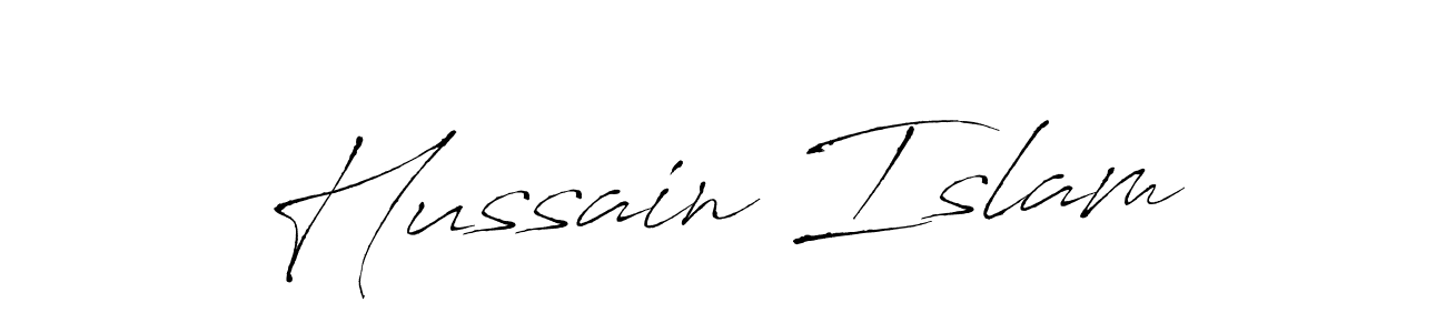 How to make Hussain Islam signature? Antro_Vectra is a professional autograph style. Create handwritten signature for Hussain Islam name. Hussain Islam signature style 6 images and pictures png