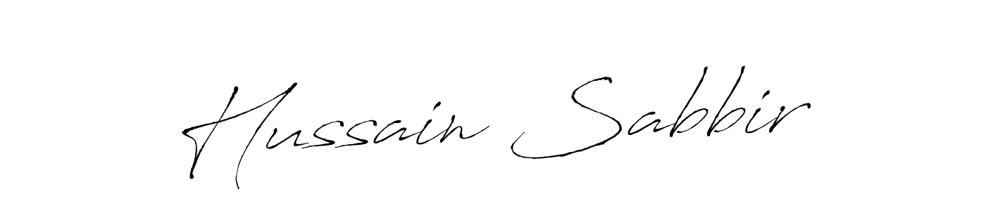Also we have Hussain Sabbir name is the best signature style. Create professional handwritten signature collection using Antro_Vectra autograph style. Hussain Sabbir signature style 6 images and pictures png