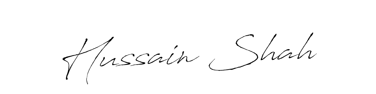 Create a beautiful signature design for name Hussain Shah. With this signature (Antro_Vectra) fonts, you can make a handwritten signature for free. Hussain Shah signature style 6 images and pictures png