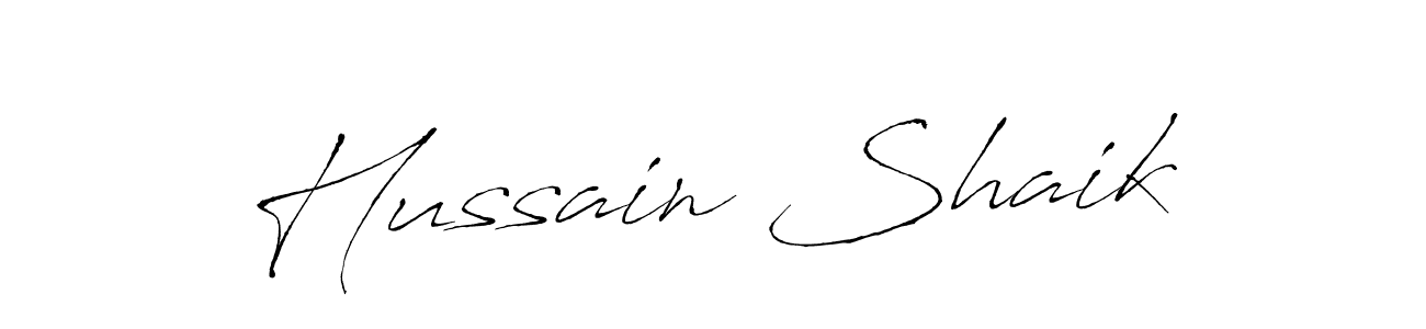 Also we have Hussain Shaik name is the best signature style. Create professional handwritten signature collection using Antro_Vectra autograph style. Hussain Shaik signature style 6 images and pictures png