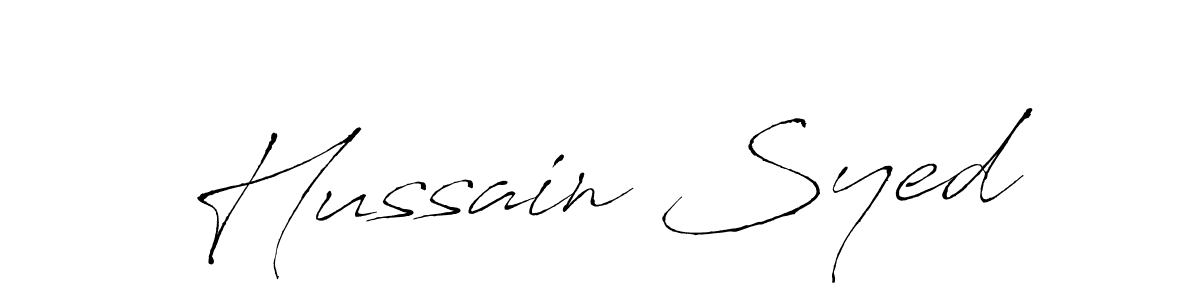 How to make Hussain Syed signature? Antro_Vectra is a professional autograph style. Create handwritten signature for Hussain Syed name. Hussain Syed signature style 6 images and pictures png