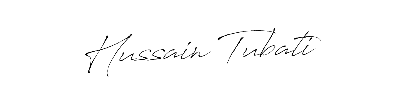 Create a beautiful signature design for name Hussain Tubati. With this signature (Antro_Vectra) fonts, you can make a handwritten signature for free. Hussain Tubati signature style 6 images and pictures png