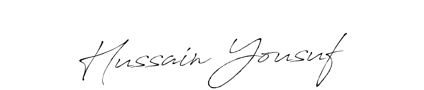 You should practise on your own different ways (Antro_Vectra) to write your name (Hussain Yousuf) in signature. don't let someone else do it for you. Hussain Yousuf signature style 6 images and pictures png