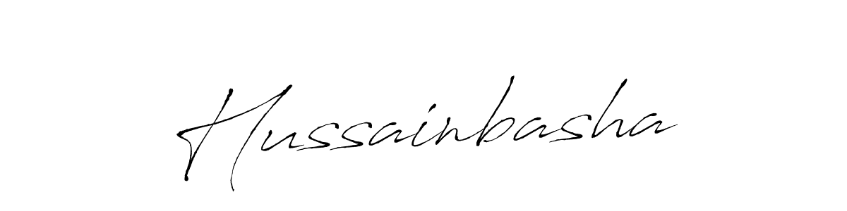 Design your own signature with our free online signature maker. With this signature software, you can create a handwritten (Antro_Vectra) signature for name Hussainbasha. Hussainbasha signature style 6 images and pictures png