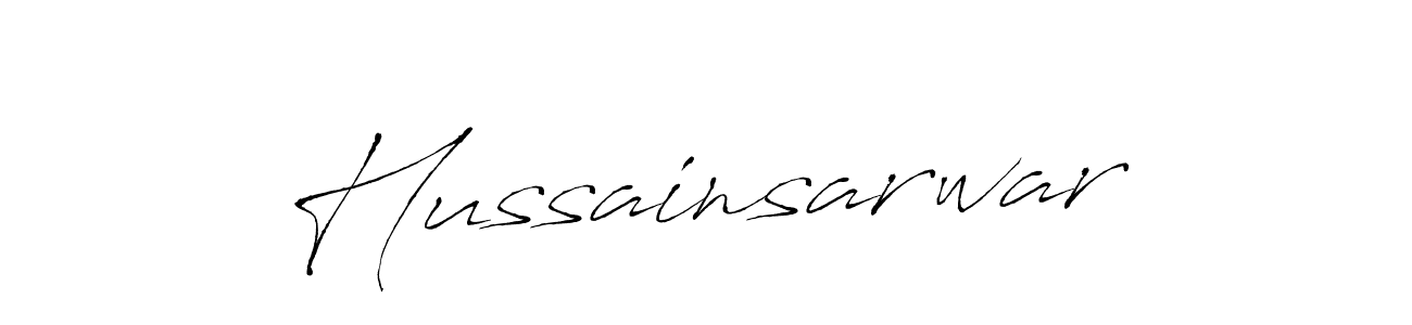 How to make Hussainsarwar signature? Antro_Vectra is a professional autograph style. Create handwritten signature for Hussainsarwar name. Hussainsarwar signature style 6 images and pictures png