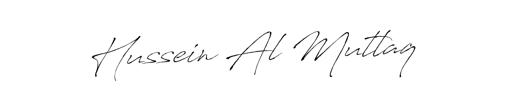 Create a beautiful signature design for name Hussein Al Mutlaq. With this signature (Antro_Vectra) fonts, you can make a handwritten signature for free. Hussein Al Mutlaq signature style 6 images and pictures png