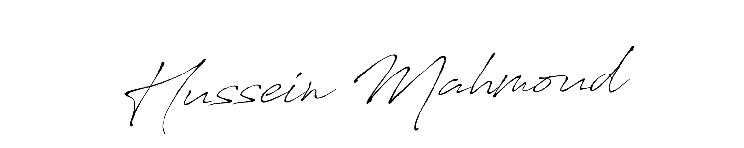 Use a signature maker to create a handwritten signature online. With this signature software, you can design (Antro_Vectra) your own signature for name Hussein Mahmoud. Hussein Mahmoud signature style 6 images and pictures png