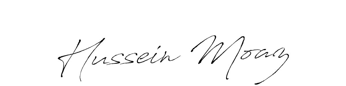 Use a signature maker to create a handwritten signature online. With this signature software, you can design (Antro_Vectra) your own signature for name Hussein Moaz. Hussein Moaz signature style 6 images and pictures png