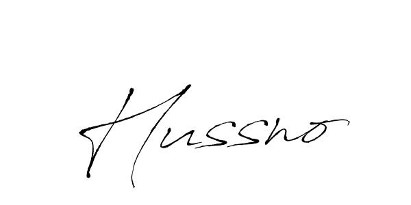 Make a beautiful signature design for name Hussno. With this signature (Antro_Vectra) style, you can create a handwritten signature for free. Hussno signature style 6 images and pictures png