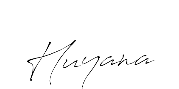 How to make Huyana signature? Antro_Vectra is a professional autograph style. Create handwritten signature for Huyana name. Huyana signature style 6 images and pictures png
