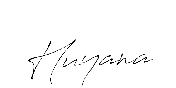 How to make Huyana signature? Antro_Vectra is a professional autograph style. Create handwritten signature for Huyana name. Huyana signature style 6 images and pictures png