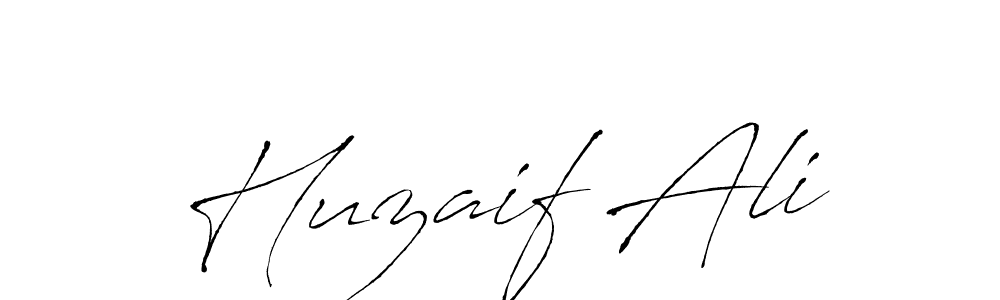 How to make Huzaif Ali name signature. Use Antro_Vectra style for creating short signs online. This is the latest handwritten sign. Huzaif Ali signature style 6 images and pictures png