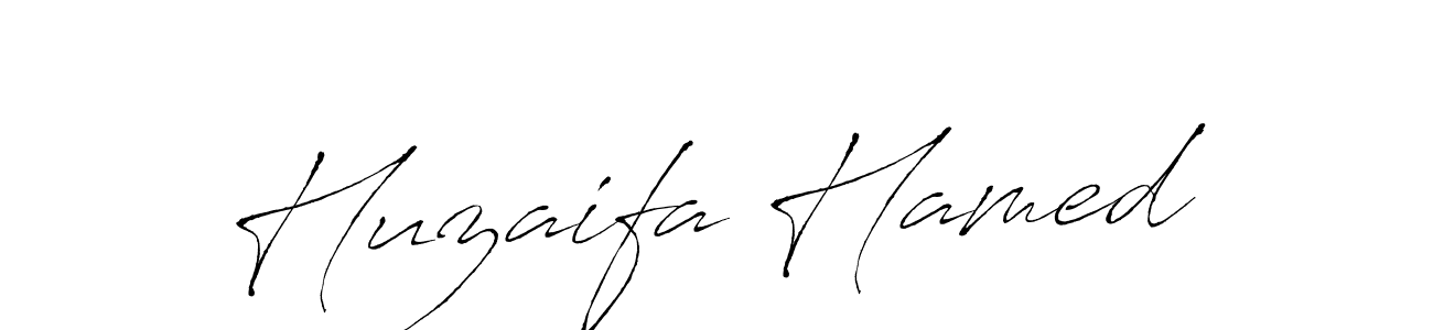 Huzaifa Hamed stylish signature style. Best Handwritten Sign (Antro_Vectra) for my name. Handwritten Signature Collection Ideas for my name Huzaifa Hamed. Huzaifa Hamed signature style 6 images and pictures png