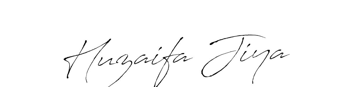 Create a beautiful signature design for name Huzaifa Jiya. With this signature (Antro_Vectra) fonts, you can make a handwritten signature for free. Huzaifa Jiya signature style 6 images and pictures png