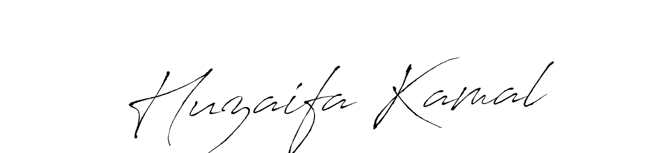Antro_Vectra is a professional signature style that is perfect for those who want to add a touch of class to their signature. It is also a great choice for those who want to make their signature more unique. Get Huzaifa Kamal name to fancy signature for free. Huzaifa Kamal signature style 6 images and pictures png